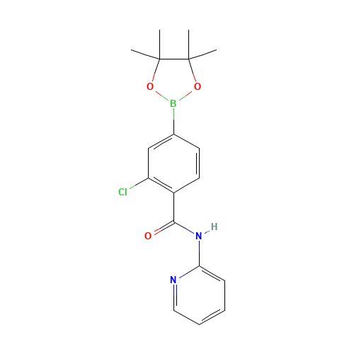 2-chloro-N-pyridin-2-yl-4-(4,4,5,5-tetramethyl-1,3,2-dioxaborolan-2-yl)benzamide (CAS: 1419221-55-8) - Related Chemical Product