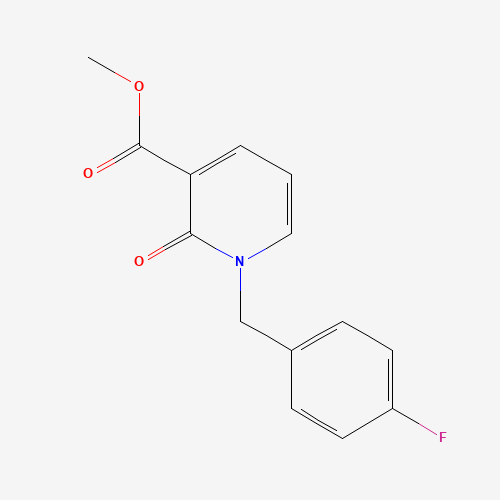methyl 1-[(4-fluorophenyl)methyl]-2-oxopyridine-3-carboxylate (CAS: 888721-12-8) - Chemical Structure and Molecular Formula 