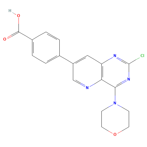 4-(2-chloro-4-morpholin-4-ylpyrido[3,2-d]pyrimidin-7-yl)benzoic acid (CAS: 1557084-01-1) - Related Chemical Product