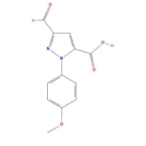 5-formyl-2-(4-methoxyphenyl)pyrazole-3-carboxylic acid (CAS: 218631-82-4) - Related Chemical Product