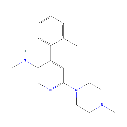 N-methyl-4-(2-methylphenyl)-6-(4-methylpiperazin-1-yl)pyridin-3-amine (CAS: 290297-25-5) - Related Chemical Product