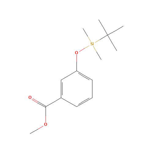 methyl 3-[tert-butyl(dimethyl)silyl]oxybenzoate (CAS: 120687-94-7) - Chemical Structure and Molecular Formula 