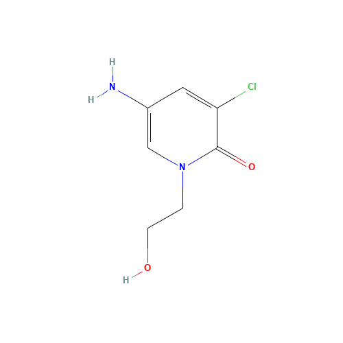 5-amino-3-chloro-1-(2-hydroxyethyl)pyridin-2-one (CAS: 1441737-95-6) - Related Chemical Product