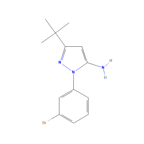 2-(3-bromophenyl)-5-tert-butylpyrazol-3-amine (CAS: 872171-45-4) - Related Chemical Product
