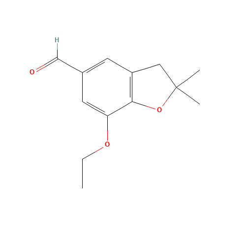 7-ethoxy-2,2-dimethyl-3H-1-benzofuran-5-carbaldehyde (CAS: 363185-20-0) - Related Chemical Product