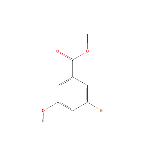 methyl 3-bromo-5-hydroxybenzoate (CAS: 192810-12-1) - Chemical Structure and Molecular Formula 