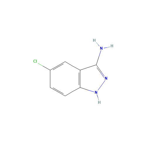 5-chloro-1H-indazol-3-amine (CAS: 5685-72-3) - Chemical Structure and Molecular Formula 