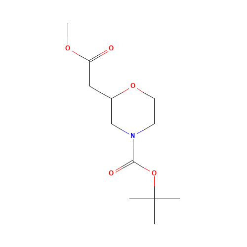 tert-butyl 2-(2-methoxy-2-oxoethyl)morpholine-4-carboxylate (CAS: 766539-39-3) - Related Chemical Product
