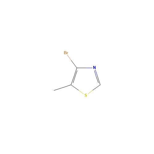 4-bromo-5-methyl-1,3-thiazole (CAS: 132221-51-3) - Chemical Structure and Molecular Formula 