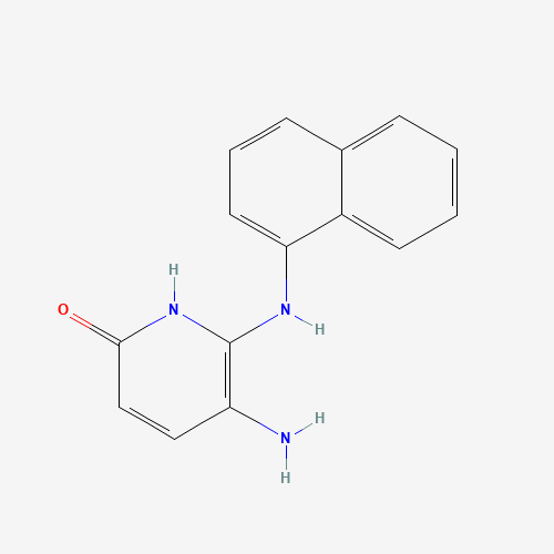 5-amino-6-(naphthalen-1-ylamino)-1H-pyridin-2-one (CAS: 1217350-26-9) - Chemical Structure and Molecular Formula 