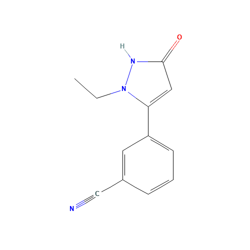 3-(2-ethyl-5-oxo-1H-pyrazol-3-yl)benzonitrile (CAS: 1289203-26-4) - Related Chemical Product