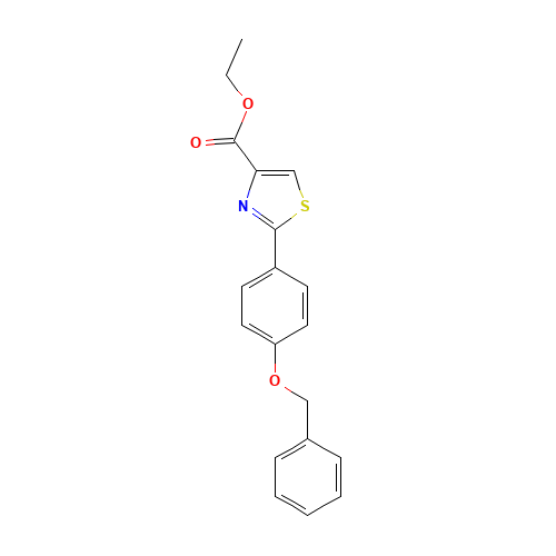 ethyl 2-(4-phenylmethoxyphenyl)-1,3-thiazole-4-carboxylate (CAS: 885279-35-6) - Related Chemical Product