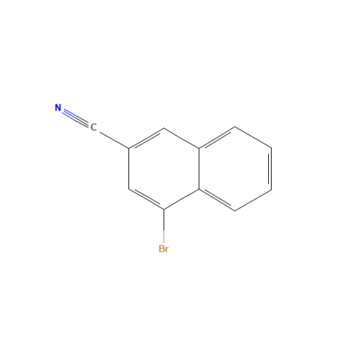 4-bromonaphthalene-2-carbonitrile (CAS: 496835-91-7) - Chemical Structure and Molecular Formula 