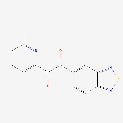 1-(2,1,3-benzothiadiazol-5-yl)-2-(6-methylpyridin-2-yl)ethane-1,2-dione (CAS: 364050-15-7) - Chemical Structure and Molecular Formula 