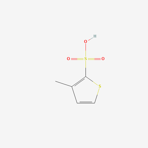 3-methylthiophene-2-sulfonic acid (CAS: 1159877-58-3) - Chemical Structure and Molecular Formula 