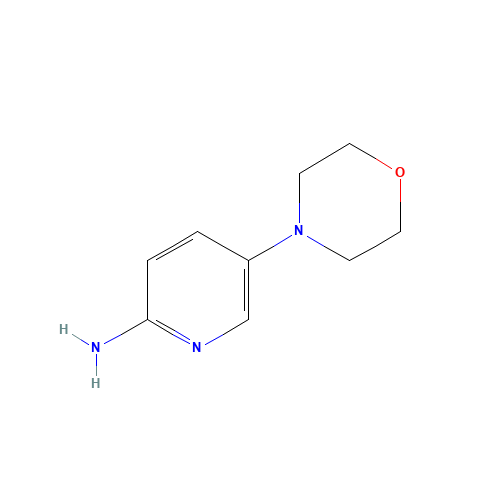 5-morpholin-4-ylpyridin-2-amine (CAS: 571189-78-1) - Chemical Structure and Molecular Formula 