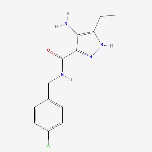4-amino-N-[(4-chlorophenyl)methyl]-5-ethyl-1H-pyrazole-3-carboxamide (CAS: 915372-16-6) - Related Chemical Product