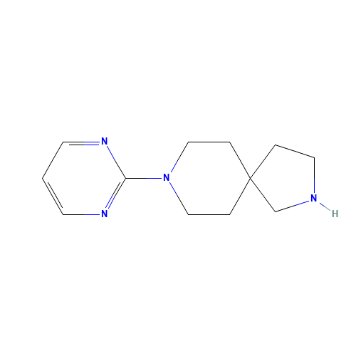 8-pyrimidin-2-yl-2,8-diazaspiro[4.5]decane (CAS: 1246507-59-4) - Chemical Structure and Molecular Formula 