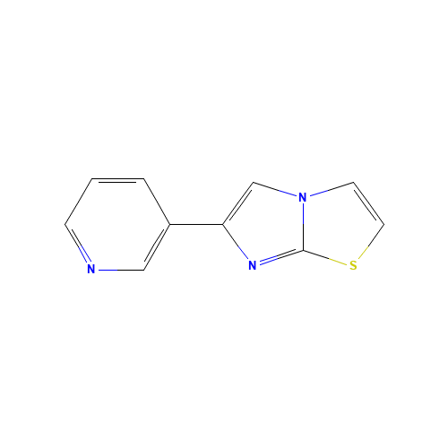 6-pyridin-3-ylimidazo[2,1-b][1,3]thiazole (CAS: 96911-74-9) - Chemical Structure and Molecular Formula 