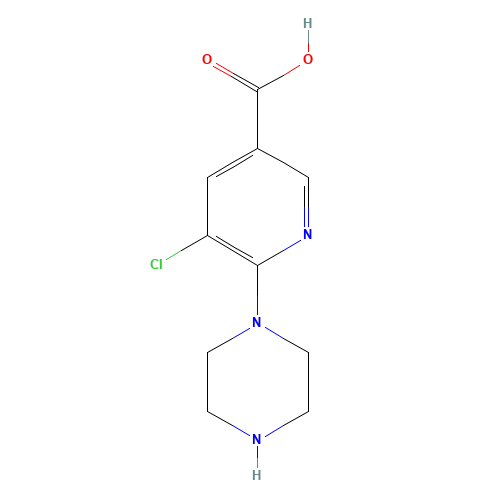 5-chloro-6-piperazin-1-ylpyridine-3-carboxylic acid (CAS: 889953-74-6) - Related Chemical Product