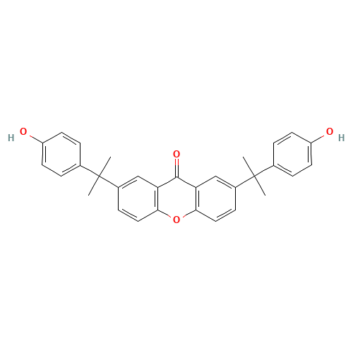 2,7-bis[2-(4-hydroxyphenyl)propan-2-yl]xanthen-9-one (CAS: 678166-75-1) - Related Chemical Product