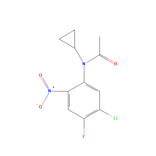 N-(5-chloro-4-fluoro-2-nitrophenyl)-N-cyclopropylacetamide (CAS: 135861-09-5) - Related Chemical Product