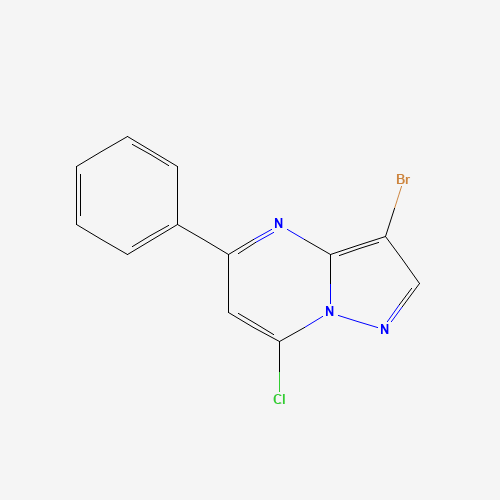 3-bromo-7-chloro-5-phenylpyrazolo[1,5-a]pyrimidine (CAS: 672323-74-9) - Related Chemical Product