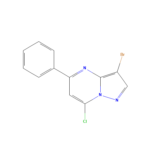 3-bromo-7-chloro-5-phenylpyrazolo[1,5-a]pyrimidine (CAS: 672323-74-9) - Related Chemical Product