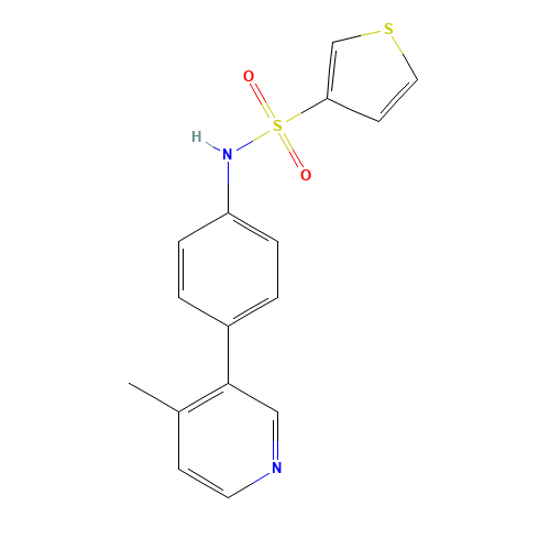 N-[4-(4-methylpyridin-3-yl)phenyl]thiophene-3-sulfonamide (CAS: 1357093-28-7) - Related Chemical Product