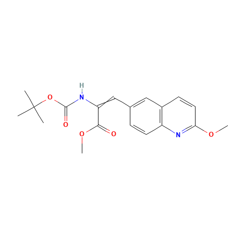 methyl 3-(2-methoxyquinolin-6-yl)-2-[(2-methylpropan-2-yl)oxycarbonylamino]prop-2-enoate (CAS: 623147-13-7) - Related Chemical Product