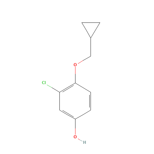 3-chloro-4-(cyclopropylmethoxy)phenol (CAS: 1243284-44-7) - Related Chemical Product