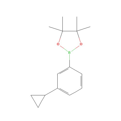 2-(3-cyclopropylphenyl)-4,4,5,5-tetramethyl-1,3,2-dioxaborolane (CAS: 627526-56-1) - Related Chemical Product