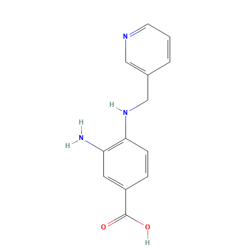 3-amino-4-(pyridin-3-ylmethylamino)benzoic acid (CAS: 436088-89-0) - Related Chemical Product