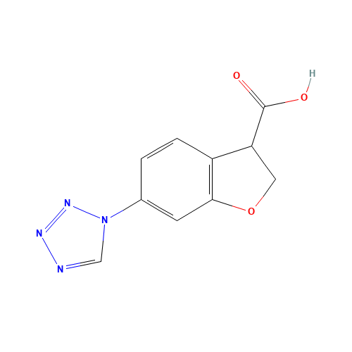 6-(tetrazol-1-yl)-2,3-dihydro-1-benzofuran-3-carboxylic acid (CAS: 1374573-49-5) - Related Chemical Product