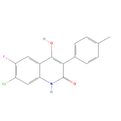 7-chloro-4-hydroxy-6-iodo-3-(4-methylphenyl)-1H-quinolin-2-one (CAS: 1398343-16-2) - Related Chemical Product