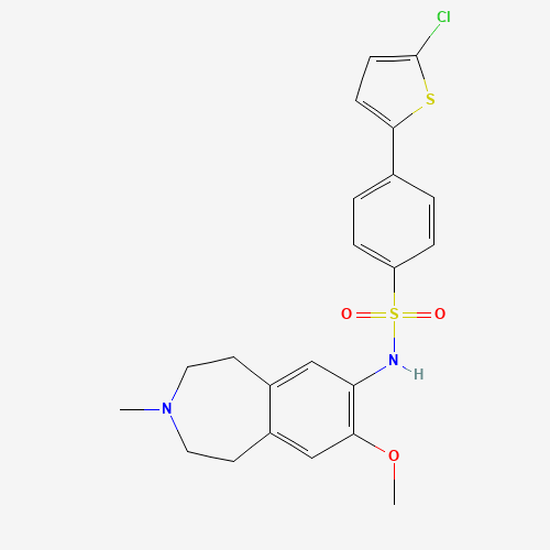 4-(5-chlorothiophen-2-yl)-N-(7-methoxy-3-methyl-1,2,4,5-tetrahydro-3-benzazepin-8-yl)benzenesulfonamide (CAS: 583045-76-5) - Related Chemical Product