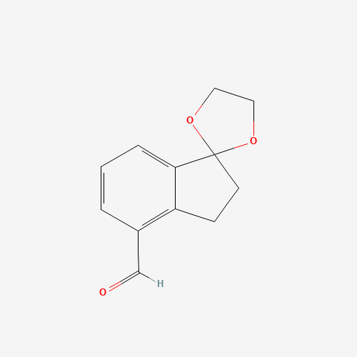 spiro[1,3-dioxolane-2,1'-2,3-dihydroindene]-4'-carbaldehyde (CAS: 954238-31-4) - Related Chemical Product