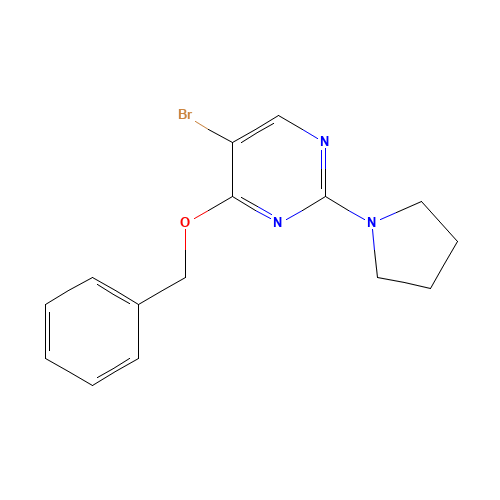 5-bromo-4-phenylmethoxy-2-pyrrolidin-1-ylpyrimidine (CAS: 885952-21-6) - Related Chemical Product