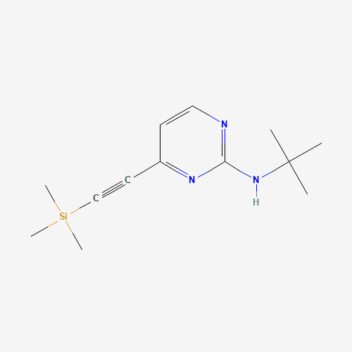 N-tert-butyl-4-(2-trimethylsilylethynyl)pyrimidin-2-amine (CAS: 876521-29-8) - Related Chemical Product
