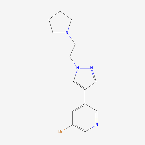 3-bromo-5-[1-(2-pyrrolidin-1-ylethyl)pyrazol-4-yl]pyridine (CAS: 1323919-60-3) - Related Chemical Product