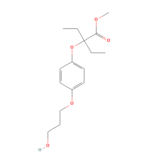 methyl 2-ethyl-2-[4-(3-hydroxypropoxy)phenoxy]butanoate (CAS: 653563-86-1) - Related Chemical Product