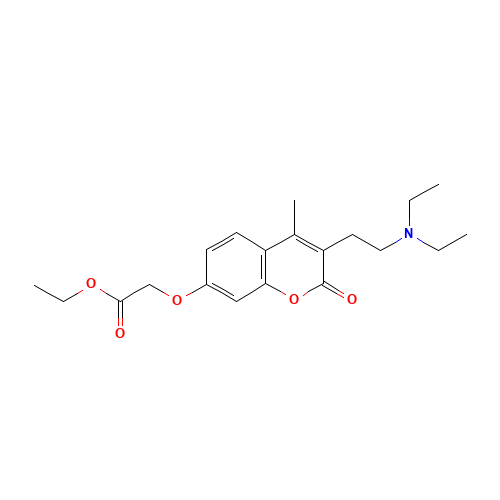 ethyl 2-[3-[2-(diethylamino)ethyl]-4-methyl-2-oxochromen-7-yl]oxyacetate (CAS: 804-10-4) - Related Chemical Product