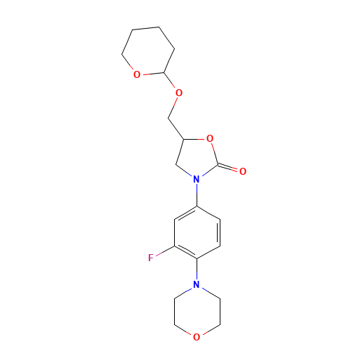 3-(3-fluoro-4-morpholin-4-ylphenyl)-5-(oxan-2-yloxymethyl)-1,3-oxazolidin-2-one (CAS: 513068-92-3) - Related Chemical Product