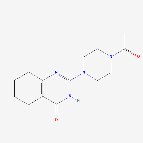 2-(4-acetylpiperazin-1-yl)-5,6,7,8-tetrahydro-1H-quinazolin-4-one (CAS: 942770-29-8) - Chemical Structure and Molecular Formula 