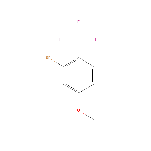 2-bromo-4-methoxy-1-(trifluoromethyl)benzene (CAS: 944901-07-9) - Chemical Structure and Molecular Formula 