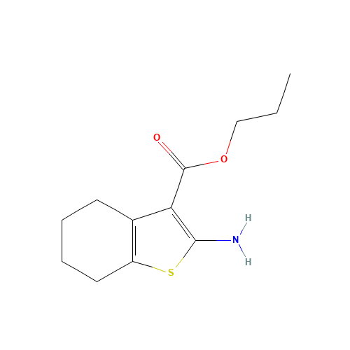 propyl 2-amino-4,5,6,7-tetrahydro-1-benzothiophene-3-carboxylate (CAS: 302561-09-7) - Related Chemical Product