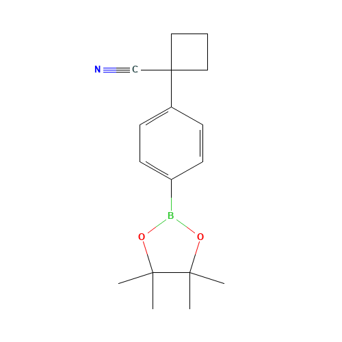 1-[4-(4,4,5,5-tetramethyl-1,3,2-dioxaborolan-2-yl)phenyl]cyclobutane-1-carbonitrile (CAS: 1245831-55-3) - Related Chemical Product