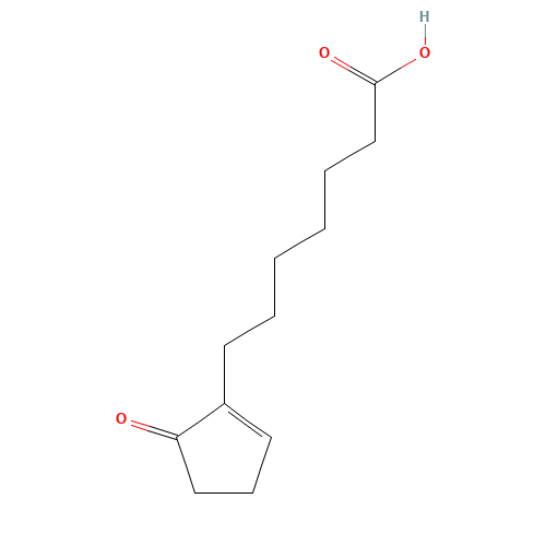 7-(5-oxocyclopenten-1-yl)heptanoic acid (CAS: 5239-43-0) - Chemical Structure and Molecular Formula 