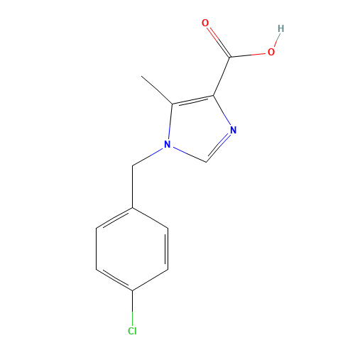 1-[(4-chlorophenyl)methyl]-5-methylimidazole-4-carboxylic acid (CAS: 883088-79-7) - Related Chemical Product