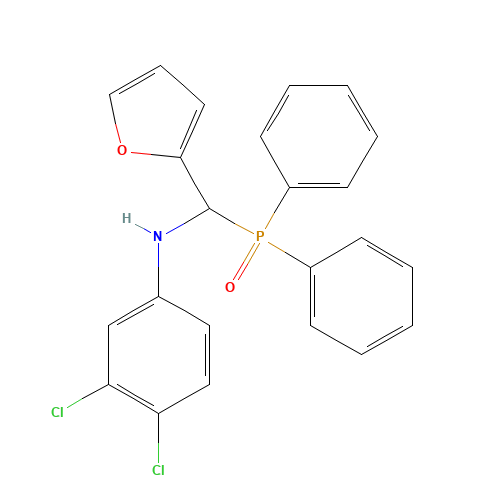3,4-dichloro-N-[diphenylphosphoryl(furan-2-yl)methyl]aniline (CAS: 680212-11-7) - Related Chemical Product